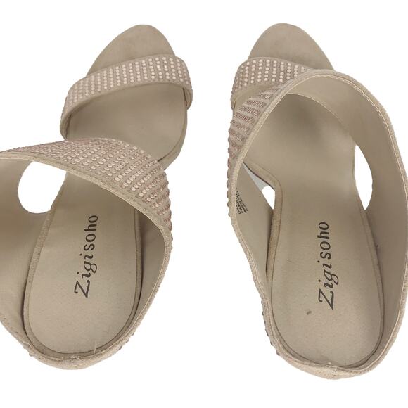 Zigi Soho Dahny Rhinestone Heels Pink-Beige - Picture 6 of 9